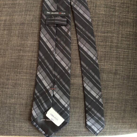 John Varvatos Cotton/Silk blend Tie - Picture 5 of 6